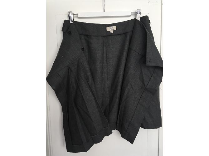 Falda gris de lana Pablo De Gerard Darel - vista 3