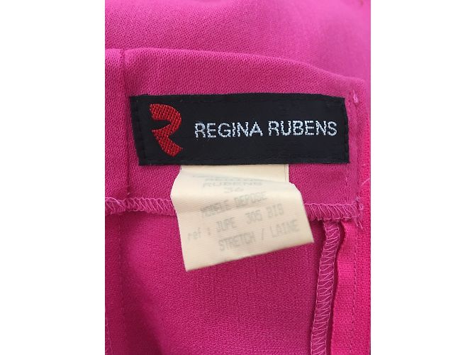 Falda de lana rosa Regina Rubens - vista 4