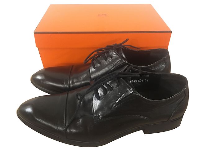 Hermès Schnürschuhe Schwarz - Ansicht 2