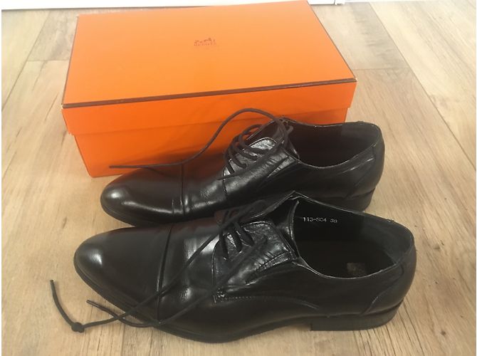 Hermès Schnürschuhe Schwarz - Ansicht 6