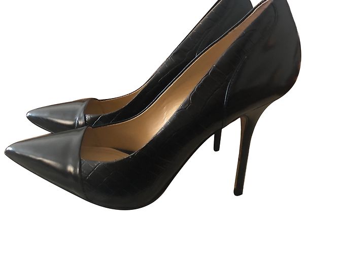 Décolleté Buffalo in pelle nera taglia 40 Nero - vista 2