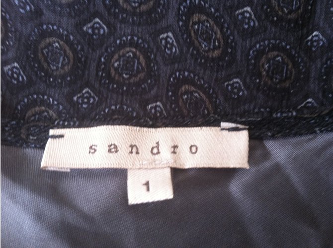 Sandro Seidenkleid mit Muster Mehrfarben - Ansicht 5