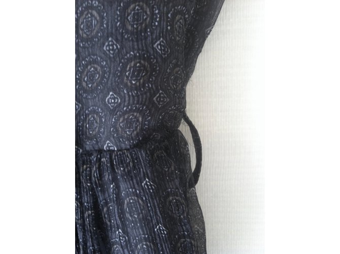 Sandro Seidenkleid mit Muster Mehrfarben - Ansicht 7
