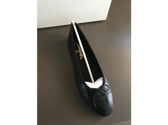 Chanel Bailarina plana Negro - vista 2