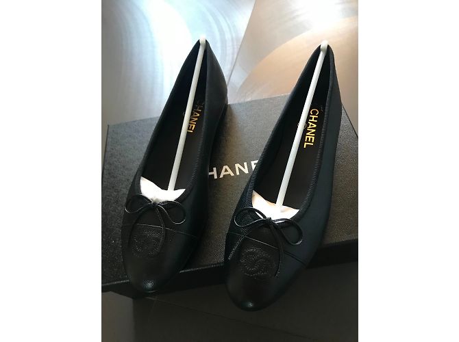 Chanel Bailarina plana Negro - vista 3