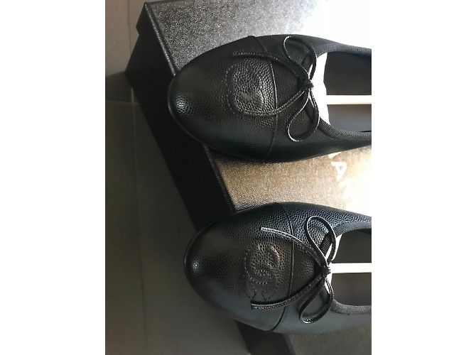 Chanel Bailarina plana Negro - vista 4