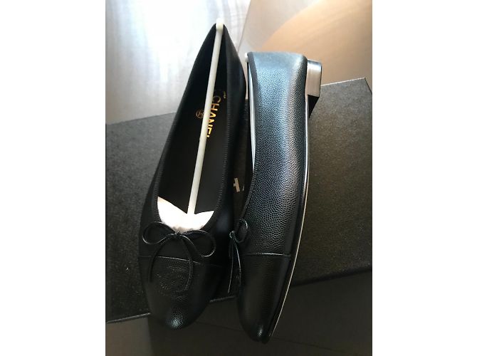 Chanel Bailarina plana Negro - vista 5