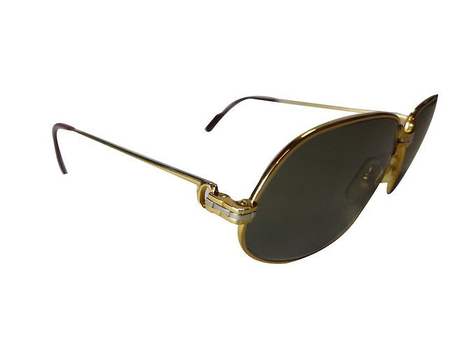 Gafas de sol Cartier Panthere G.M. Oro Metal Dorado - vista 2