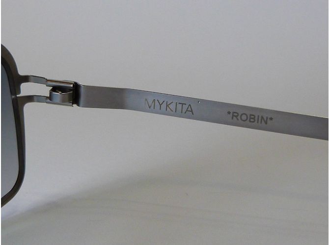 Autre Marque Occhiali da sole Mykita Robin Grigi Metallo Grigio - vista 4