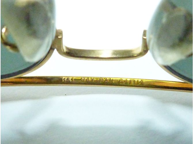 Occhiali da sole Ray-Ban Aviator Oro Metallo D'oro - vista 3
