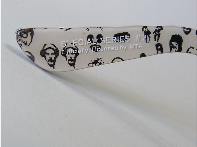 Occhiali da sole Ray-Ban Wayfarer RB 2140 1046 Rare Prints Neri Nero Bianco - vista 5
