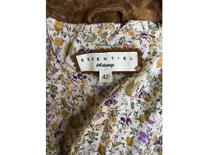 Essentiel Antwerp Lederjacke Braun - Ansicht 3