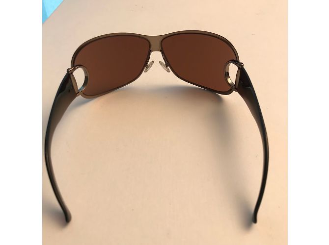 Gafas de sol Gucci Marrones de Metal Castaño - vista 3
