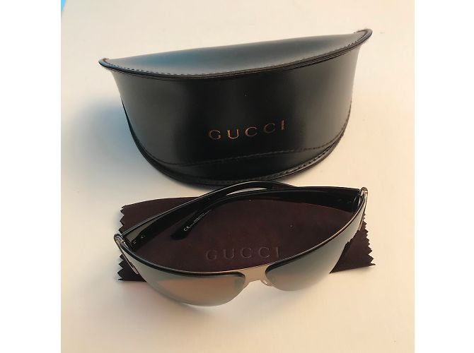 Gafas de sol Gucci Marrones de Metal Castaño - vista 5