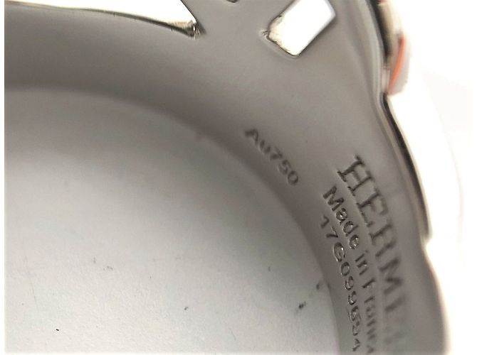 Hermès Anello Alchimie in oro bianco e diamanti Argento - vista 3