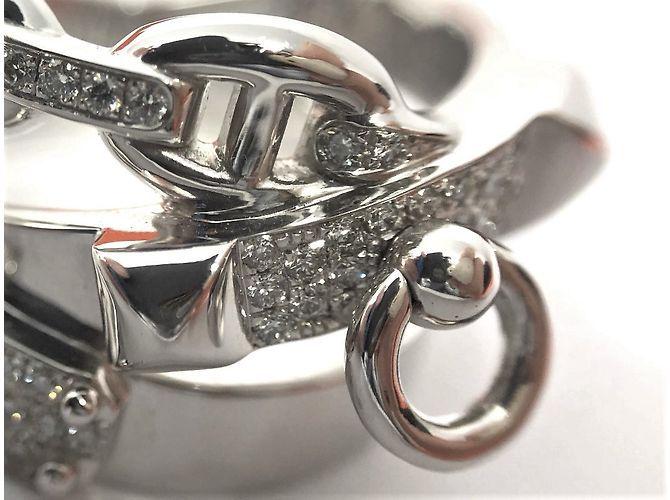 Hermès Anello Alchimie in oro bianco e diamanti Argento - vista 5