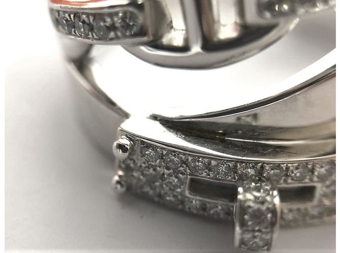 Hermès Anello Alchimie in oro bianco e diamanti Argento - vista 6