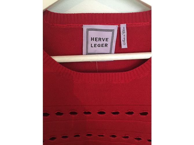 Suéter calado rojo Herve Leger Roja - vista 2