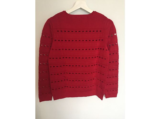 Suéter calado rojo Herve Leger Roja - vista 3
