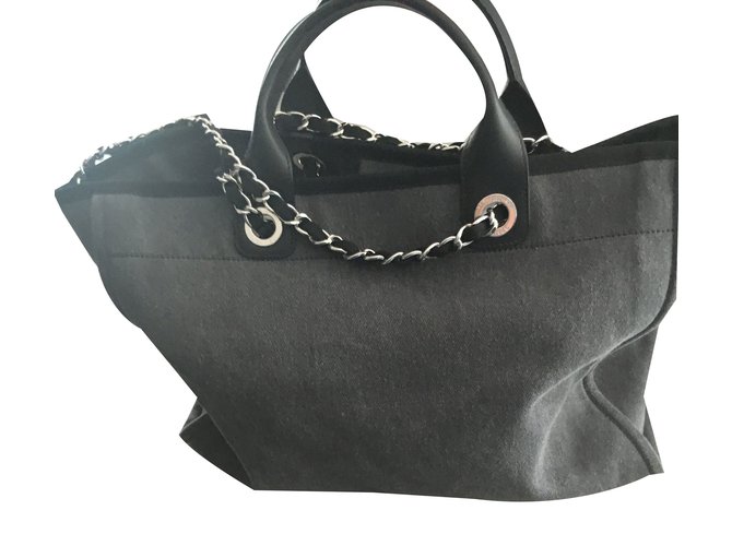 Deauville Chanel Sacolas Cinza antracite - vista 2