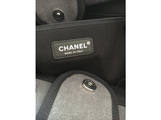 Deauville Chanel Sacolas Cinza antracite - vista 3