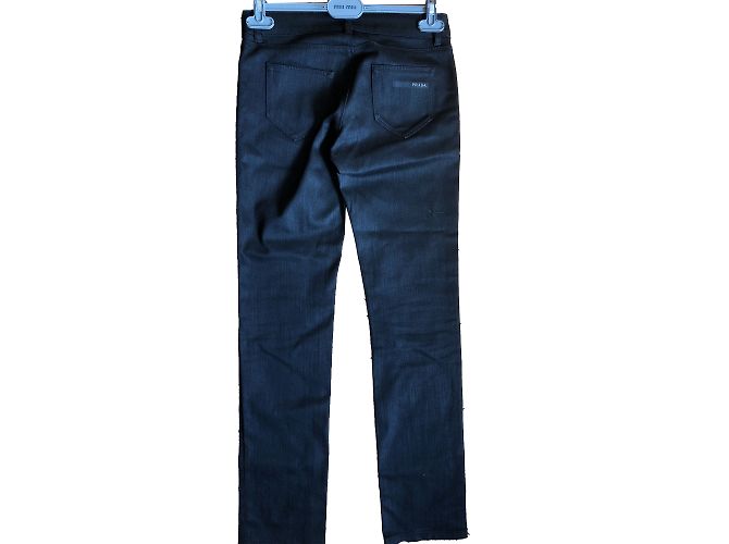 Jeans dritti Prada in cotone nero - vista 2