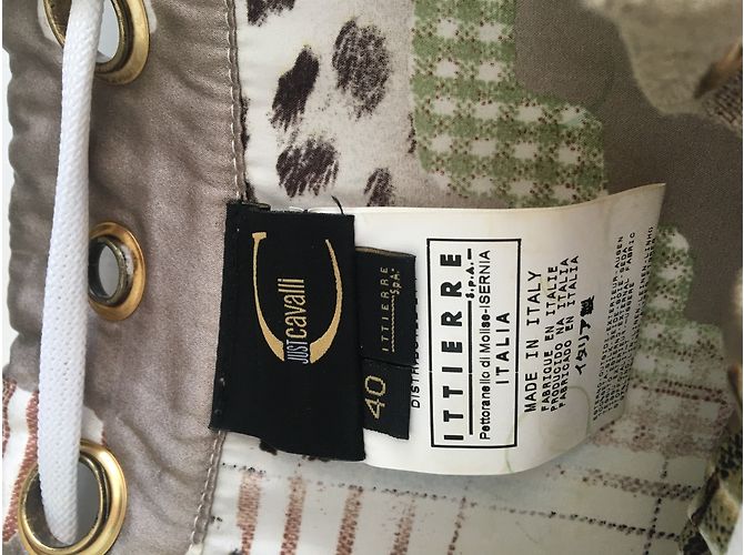 Tunica Just Cavalli in seta e lino beige - vista 4