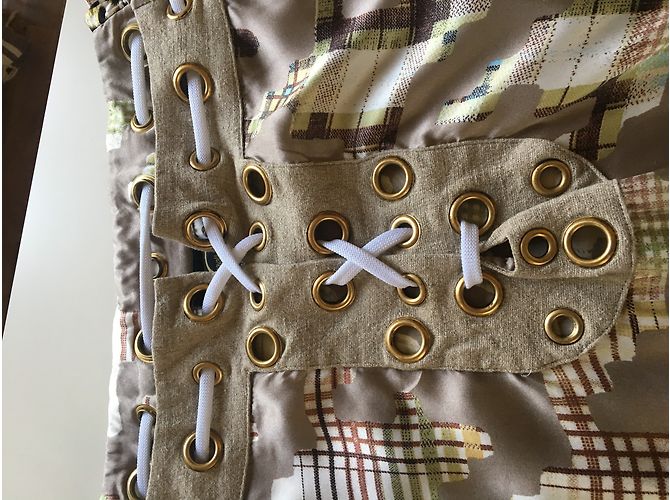 Tunica Just Cavalli in seta e lino beige - vista 5