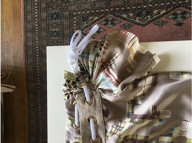 Tunica Just Cavalli in seta e lino beige - vista 6