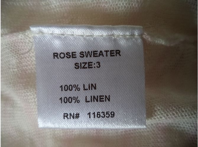 American Retro Camiseta de manga larga de lino rosa - vista 4