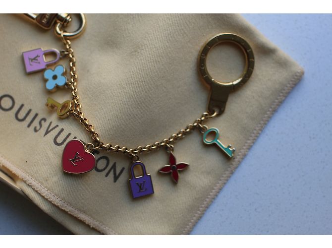 Louis Vuitton Portachiavi e Charm per borsa Rosa Blu D'oro Verde Giallo - vista 2