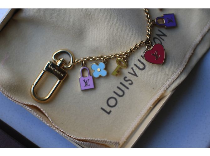 Louis Vuitton Portachiavi e Charm per borsa Rosa Blu D'oro Verde Giallo - vista 3