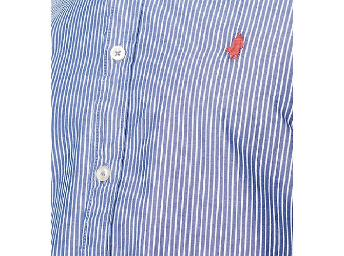 Autre Marque Camicia a righe blu in cotone Custom Fit - vista 2