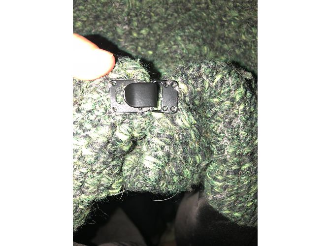 Abrigo Alice + Olivia de lana verde bosque - vista 4