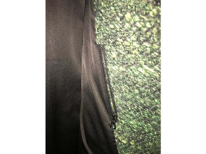 Abrigo Alice + Olivia de lana verde bosque - vista 8