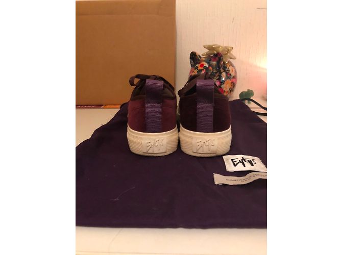 Sneakers con zeppa Carolina Herrera Eytys Velluto Bordeaux Bordò - vista 3
