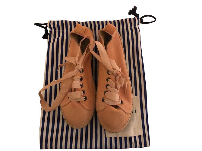 Autre Marque Manebì Hamptons Espadrilles Sneaker aus rosa Wildleder Gr. 36 Pink - Ansicht 2