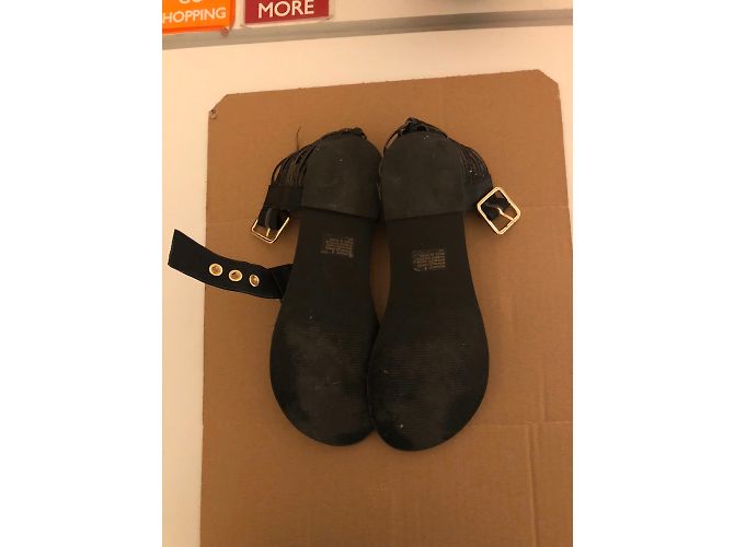 Sandali Steve Madden in pelle nera taglia 36 Nero - vista 4
