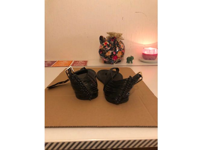 Sandali Steve Madden in pelle nera taglia 36 Nero - vista 5