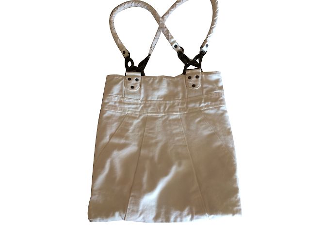Borsa a mano Diesel in cotone bianco - vista 2