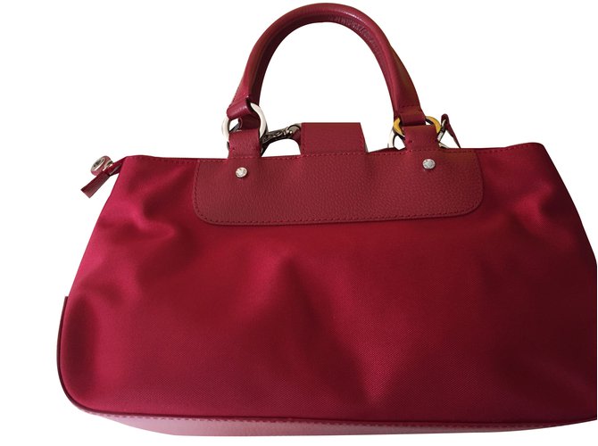 Borsa Lancel rossa in pelle e nylon Rosso - vista 2