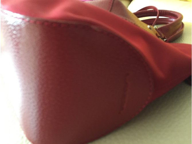 Borsa Lancel rossa in pelle e nylon Rosso - vista 4