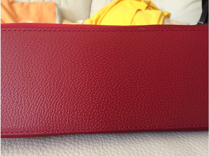 Borsa Lancel rossa in pelle e nylon Rosso - vista 5