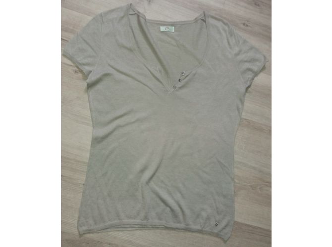 Des Petits Hauts Baumwolle Kaschmir Pullover Beige L - Ansicht 4