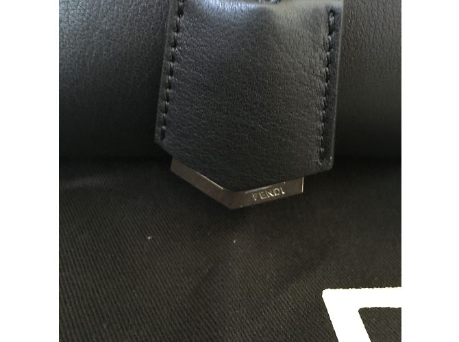 Borsa a mano Fendi 3 Jours in pelle nera Nero - vista 6