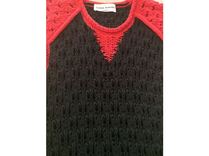 Sonia Rykiel Kleid aus schwarzer Baumwollstrickware - Ansicht 4