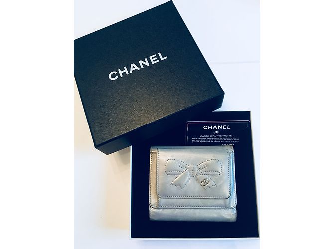 Chanel portafoglio Argento - vista 4