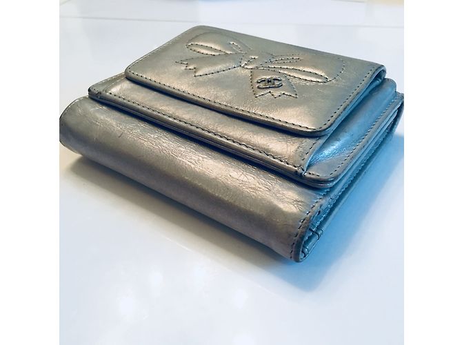 Chanel portafoglio Argento - vista 5