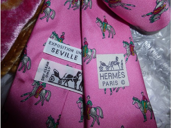 Hermès Laços Rosa - vista 5