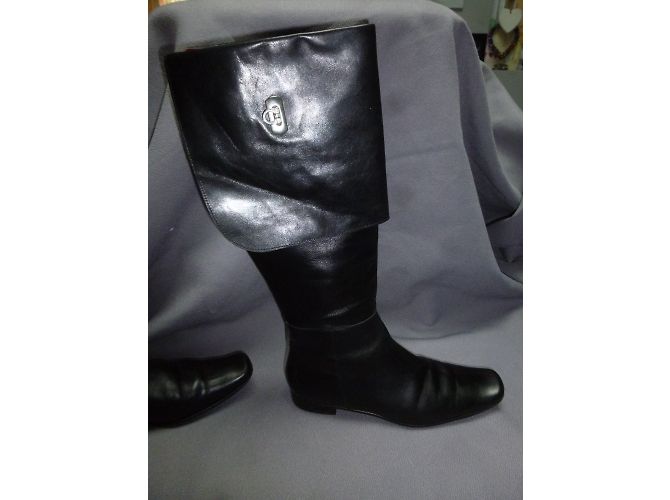 Autre Marque Botas Mosquitos de cuero negro 38 - vista 3